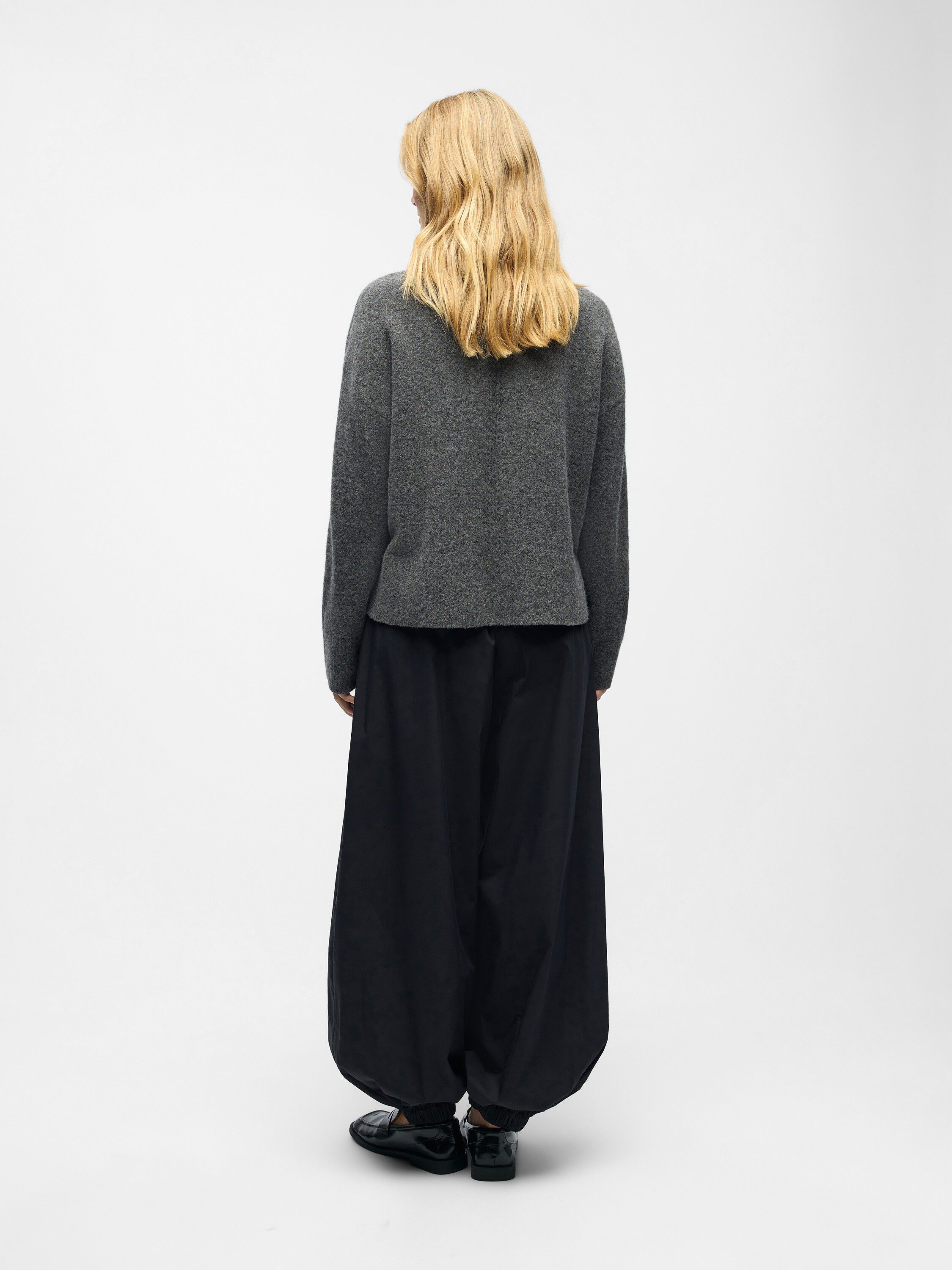 OBJJUNO L/S LO O-NECK KNIT NOOS