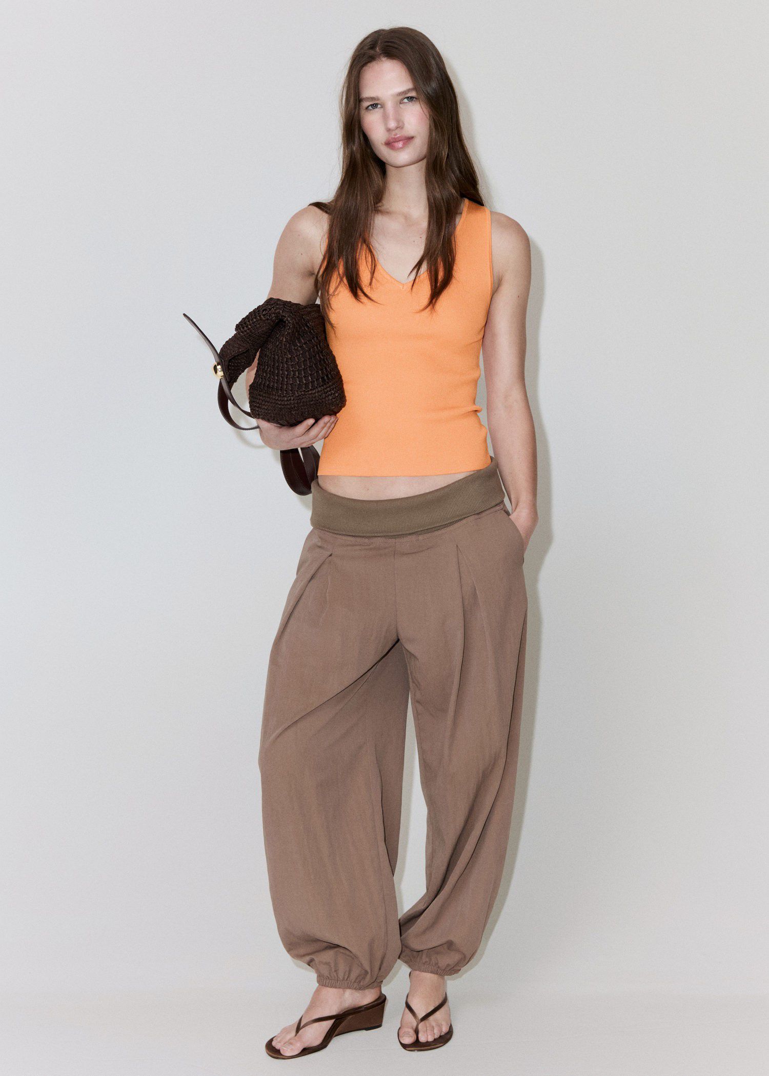 Fine-knit top