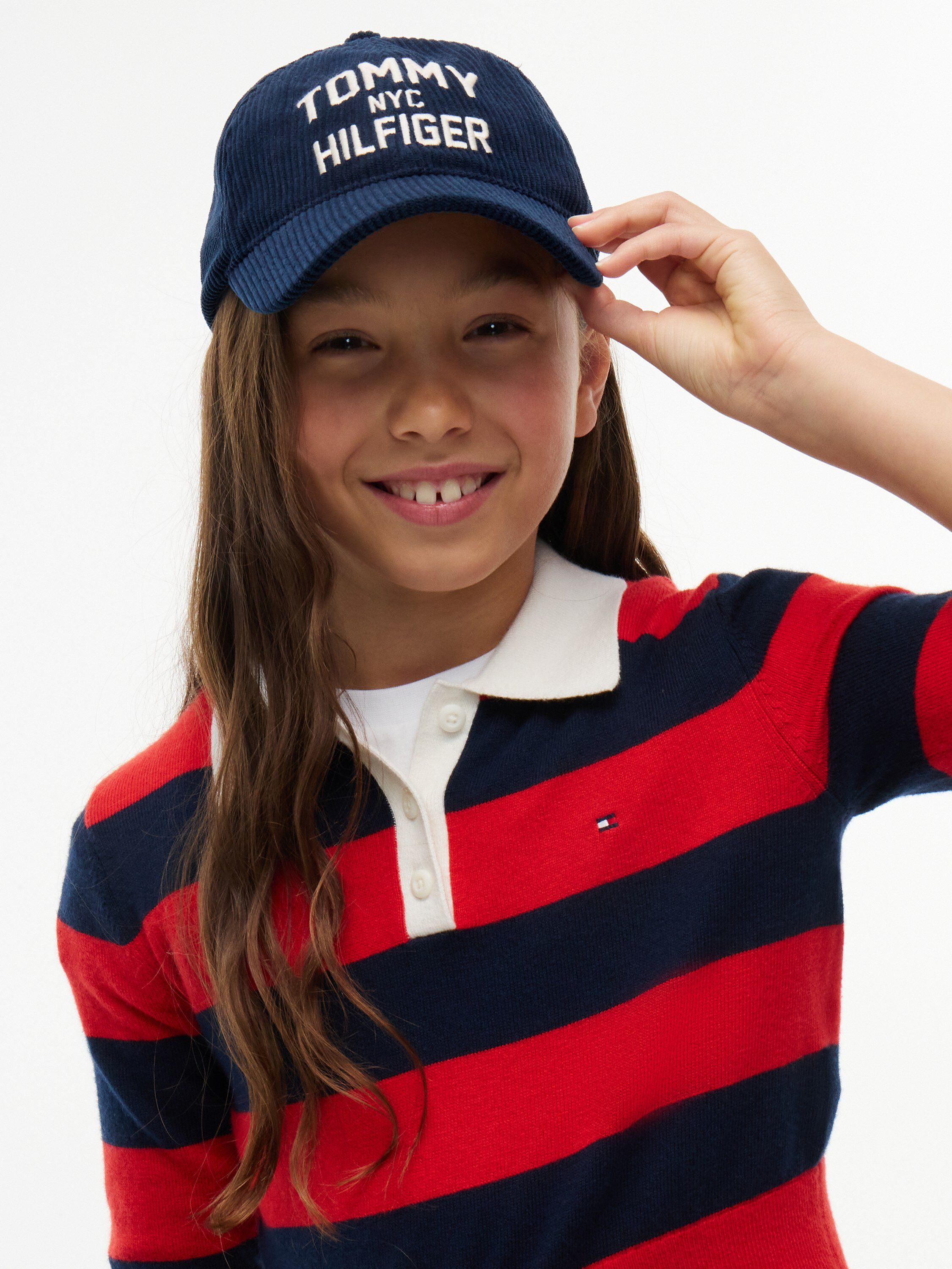 Kids' Logo Embroidery Corduroy Baseball Cap