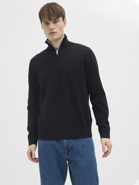 JREBCALLUM KNIT HALF ZIP SN