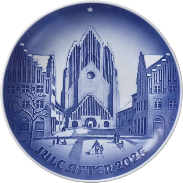Bing & Grøndahl årsplatte 2025, Grundtvigs Kirke, 18 cm