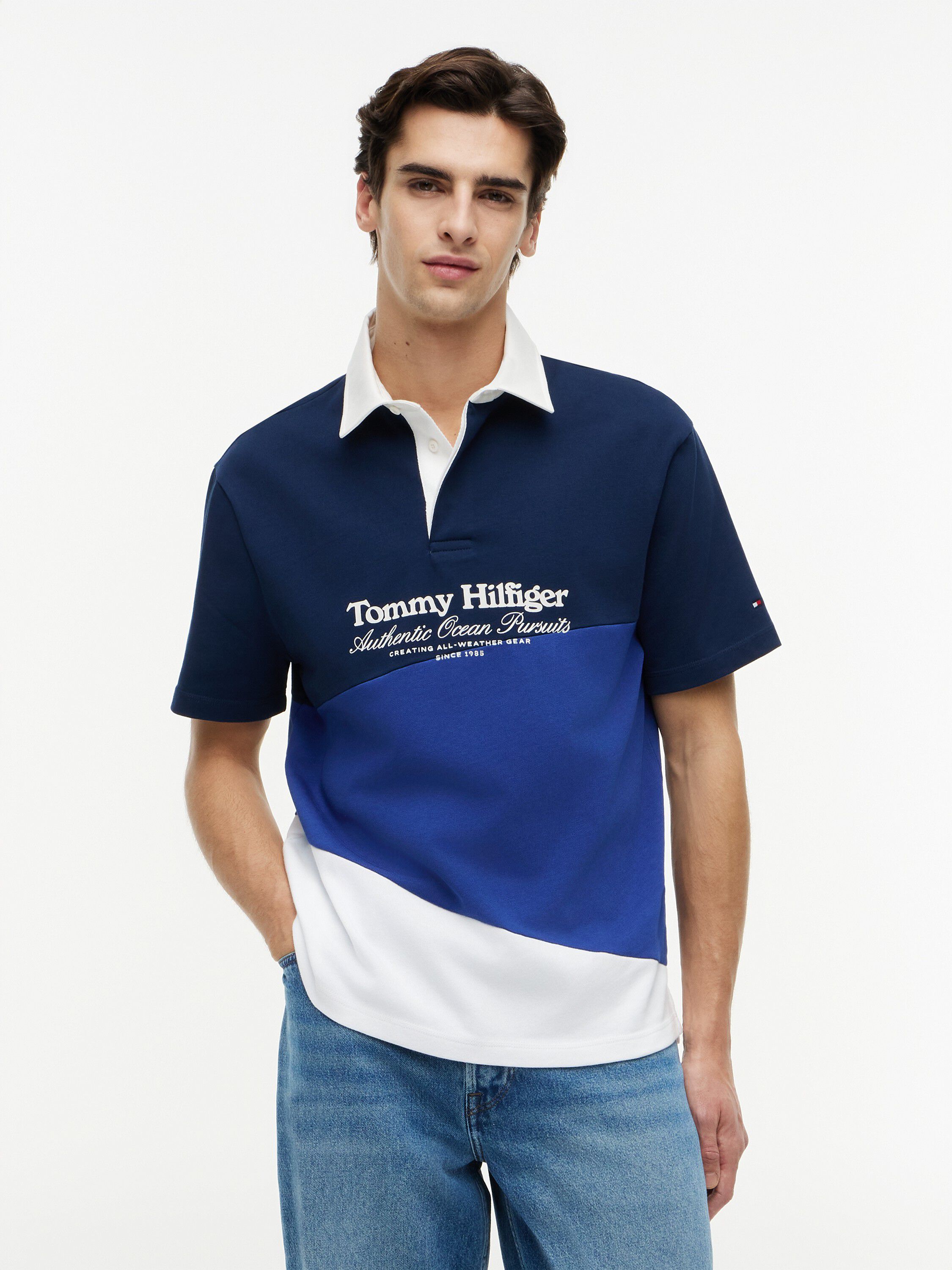 GRAPHIC COLORBLOCK CLASSIC POLO