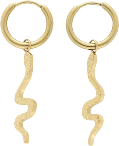 Snake hoop earrings