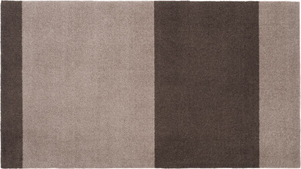 Løber, 67x120 cm, stripes-horizon sand/brun