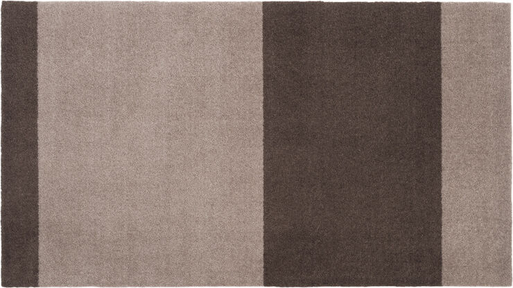 Løber, 67x120 cm, stripes-horizon sand/brun