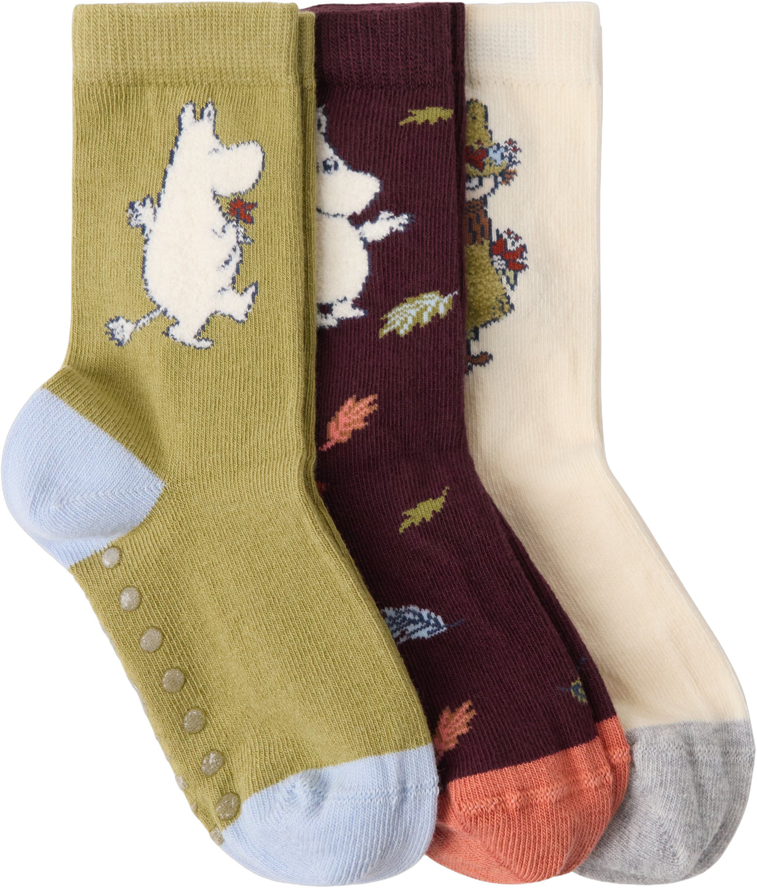 Sock 3p Moomin