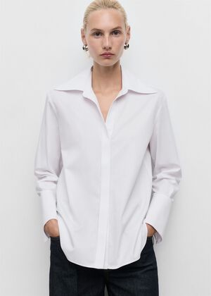 Shirt with concealed placket and co