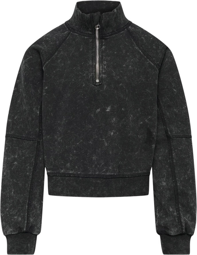 KOGDONNA L/S HALF ZIP WASHED UB SWT