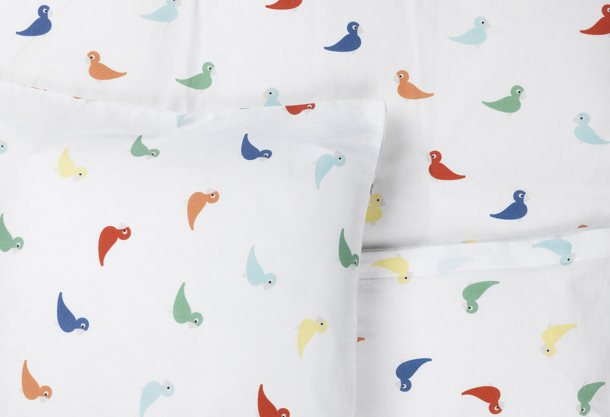 Senget&oslash;j Sangfugl baby 70x100cm DK multi