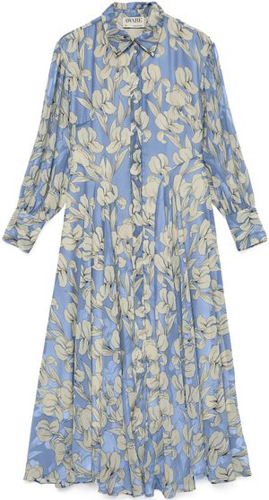 AWAUBRIE LS ANKLE SHIRT DRESS