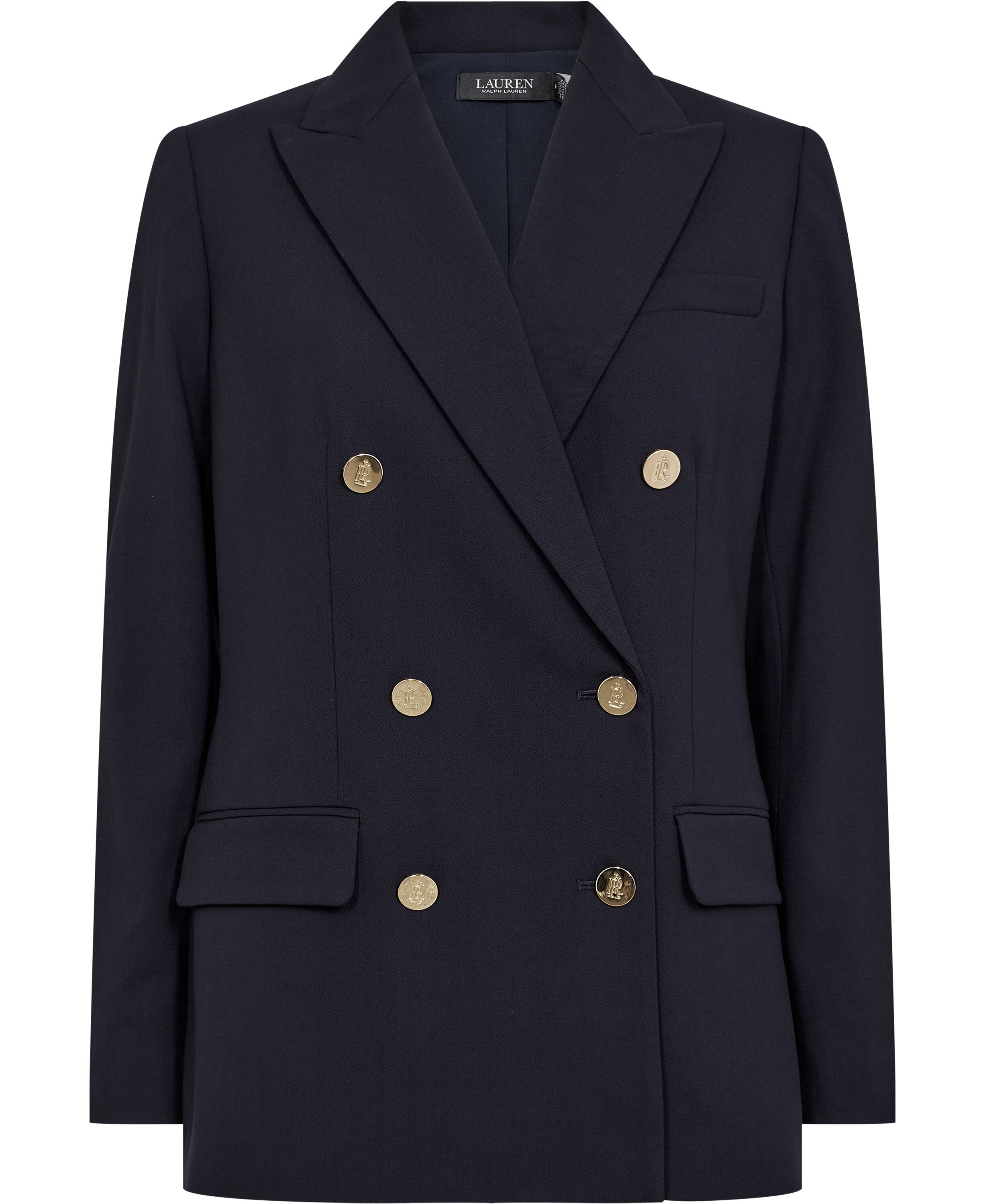 Double-Breasted Wool Crepe Blazer