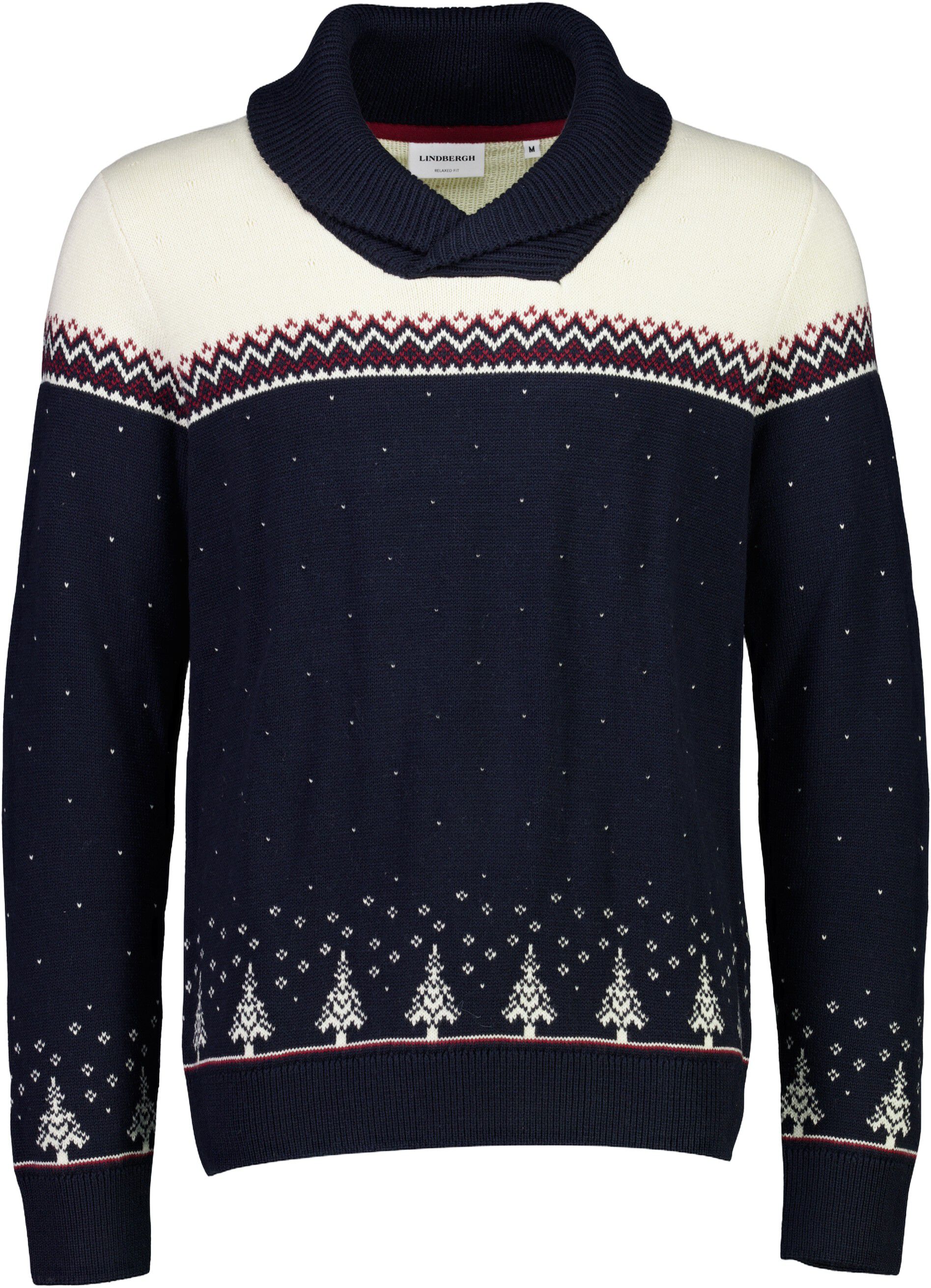 Xmas shawl collar knit