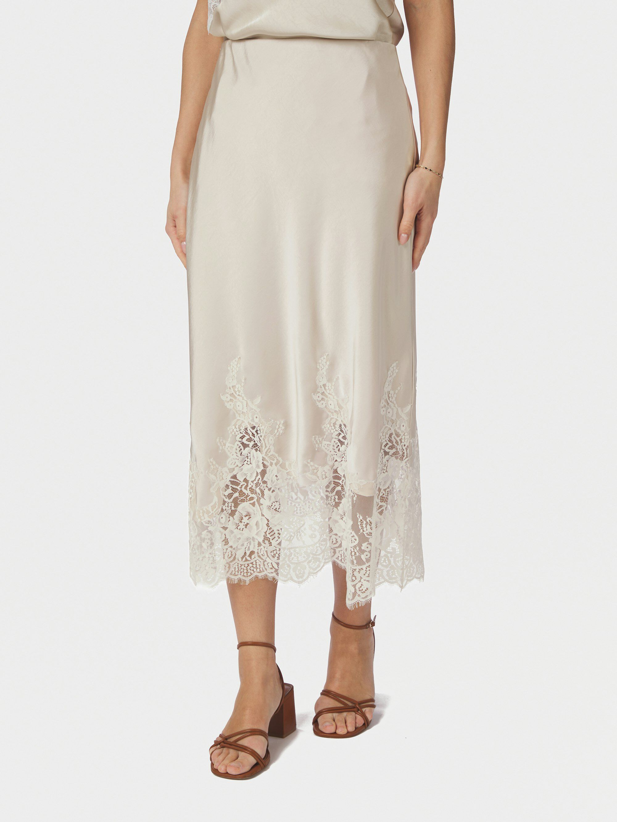 Yelina Heavy Sateen Skirt