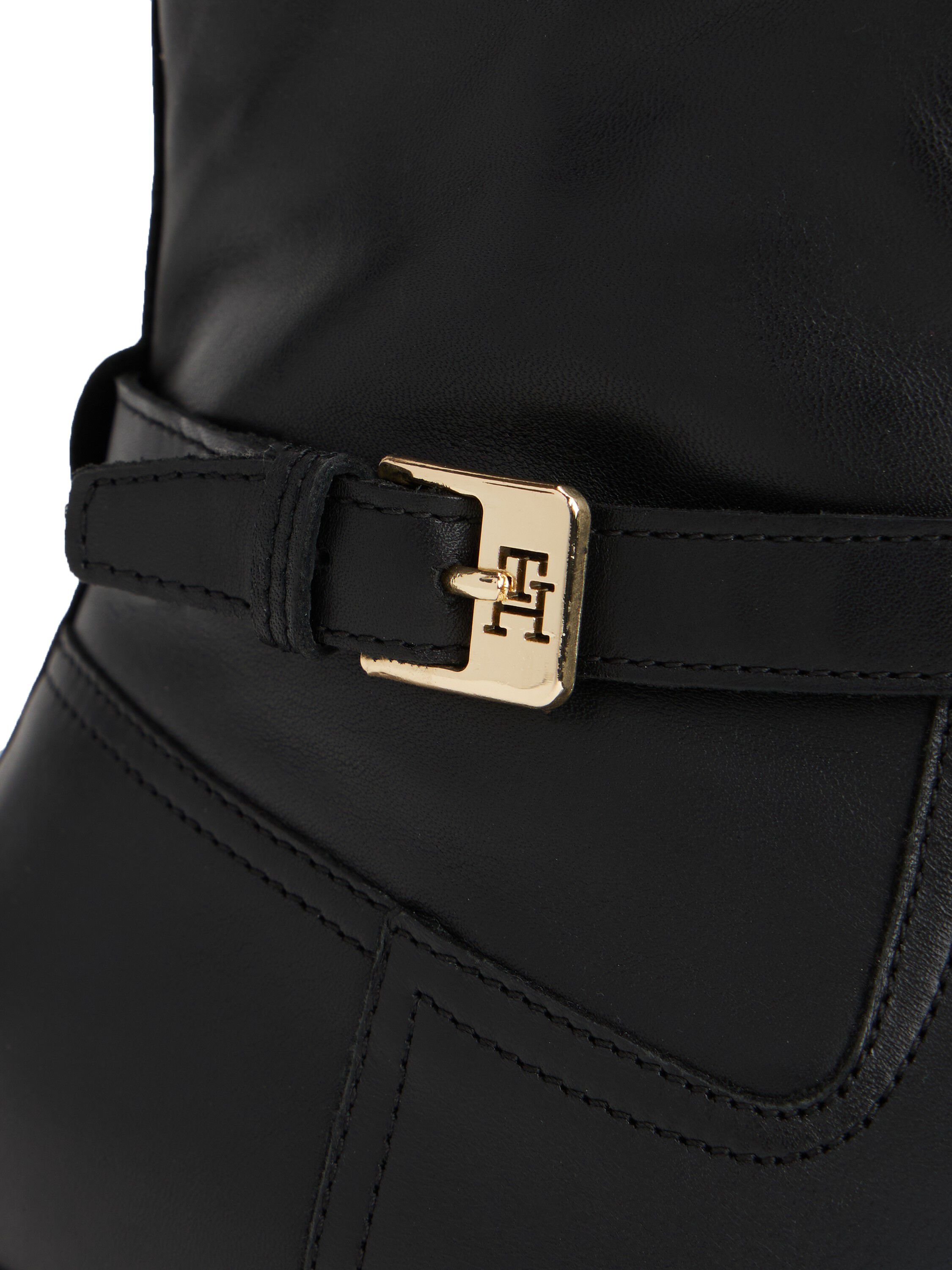 TH BUCKLE RIDING LEATHER BOOTIE