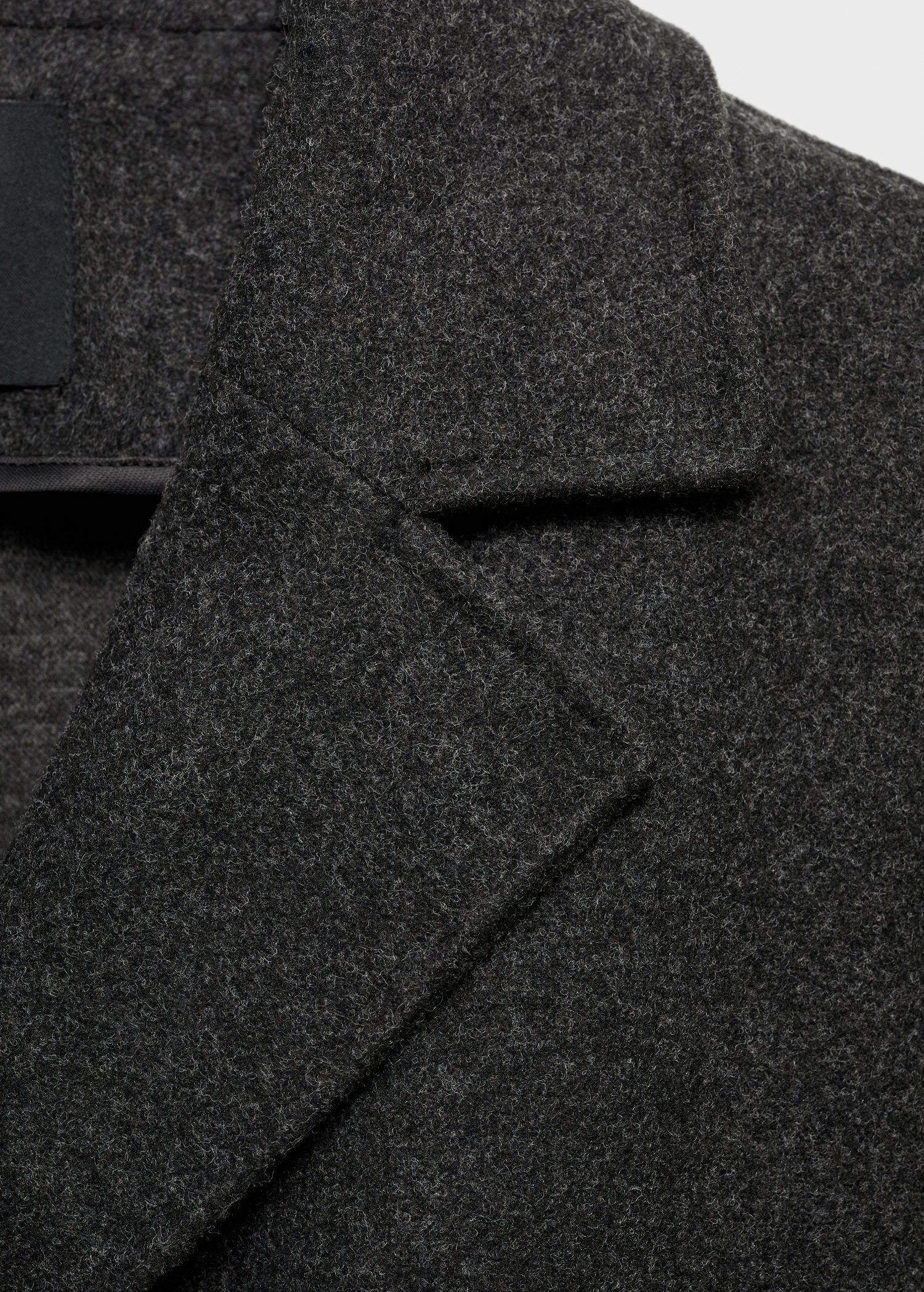 Double-breasted midi coat