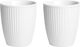 "Termokrus Plissé 8 cl 6 x 7 cm 2 stk. Hvit"