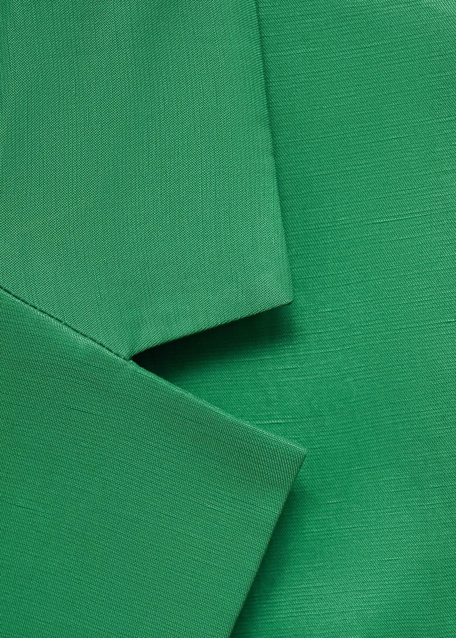 Linen-blend suit jacket