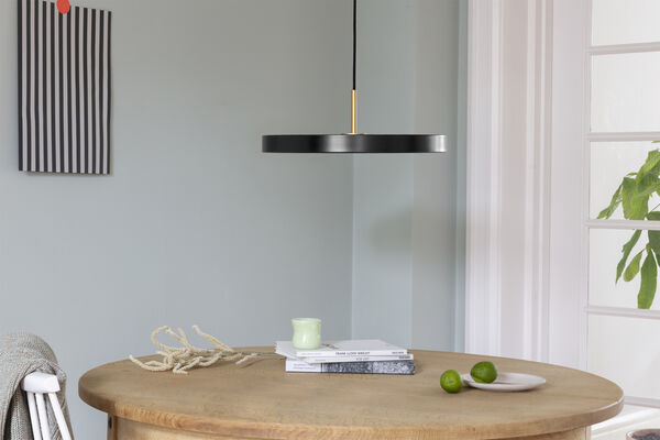 Asteria Mini anthracite Ø 31 x 10,5 cm, 2. 7m cordset