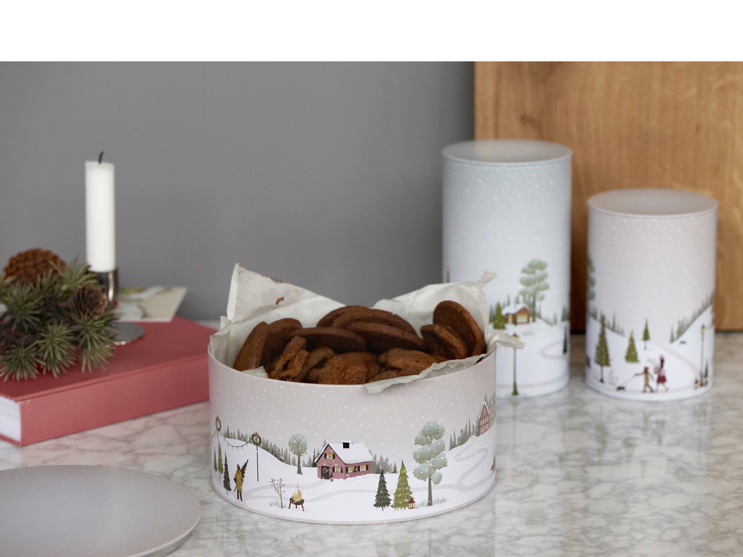 Kakburk Vinter 10 x 18,5 cm Arctic Ice Metall