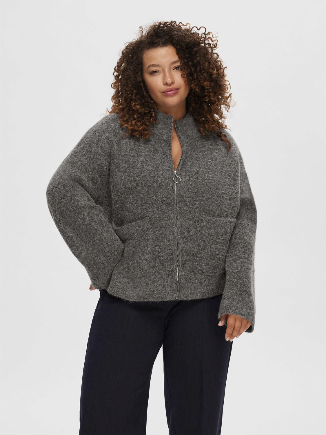 Slfsia Ras Ls Knit Blixtl&aring;s Cardigan Noos