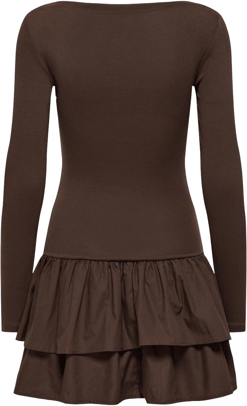 Onlvega L/S Boatneck Mix Dress Box Jrs