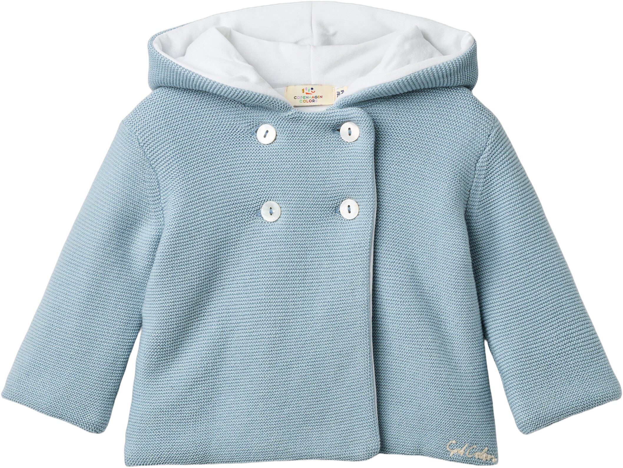 COTTON BABY JACKET W. HOOD