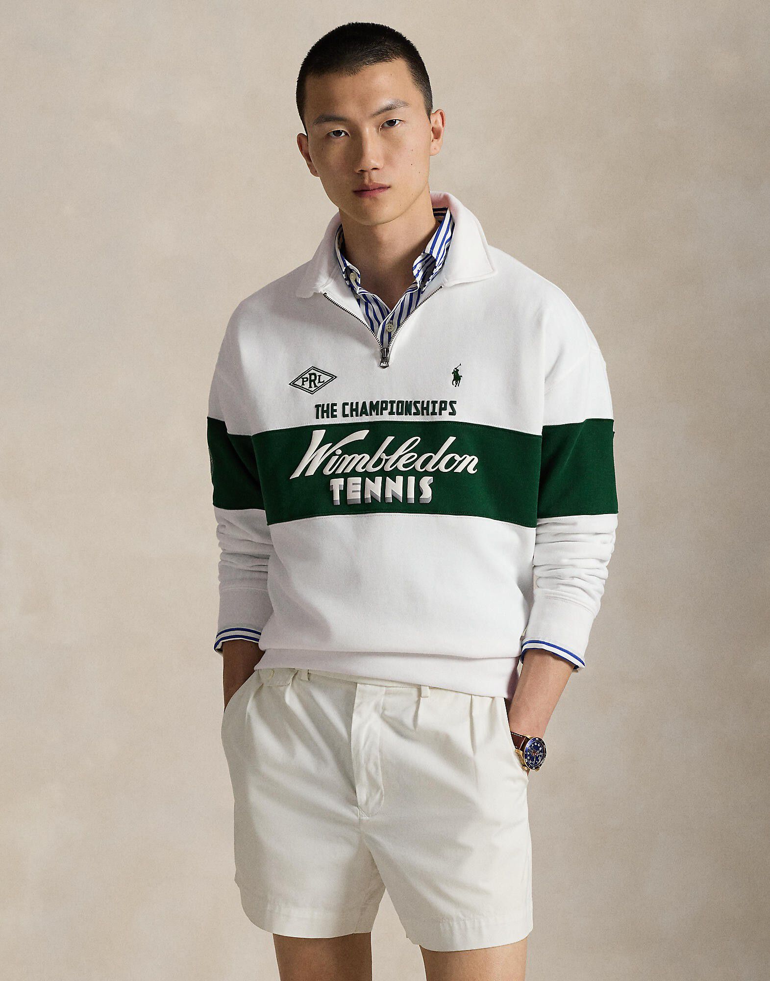 Wimbledon Relaxed Fit Fleece Sweatshirt