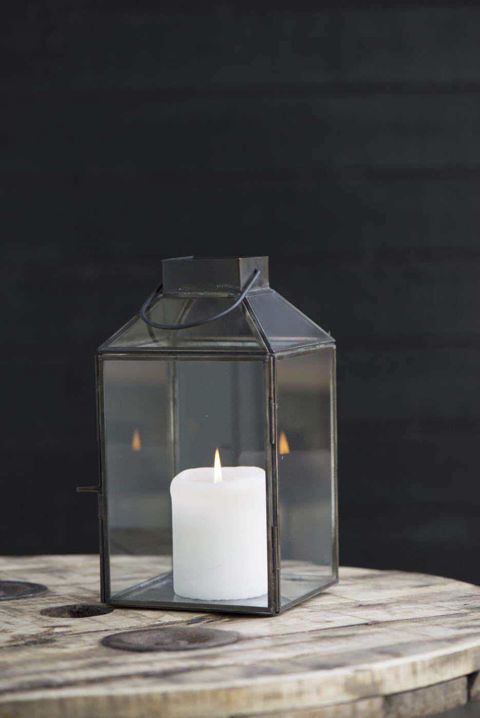 Lanterne Norr skr&aring; glastop