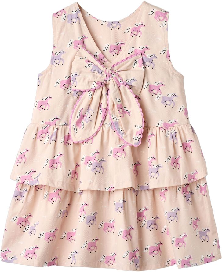 UNICORN DRESS W. RUFFLE & BOW
