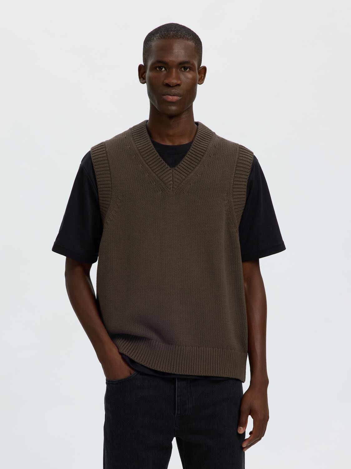 Slmbraun Heavy Knit Vest