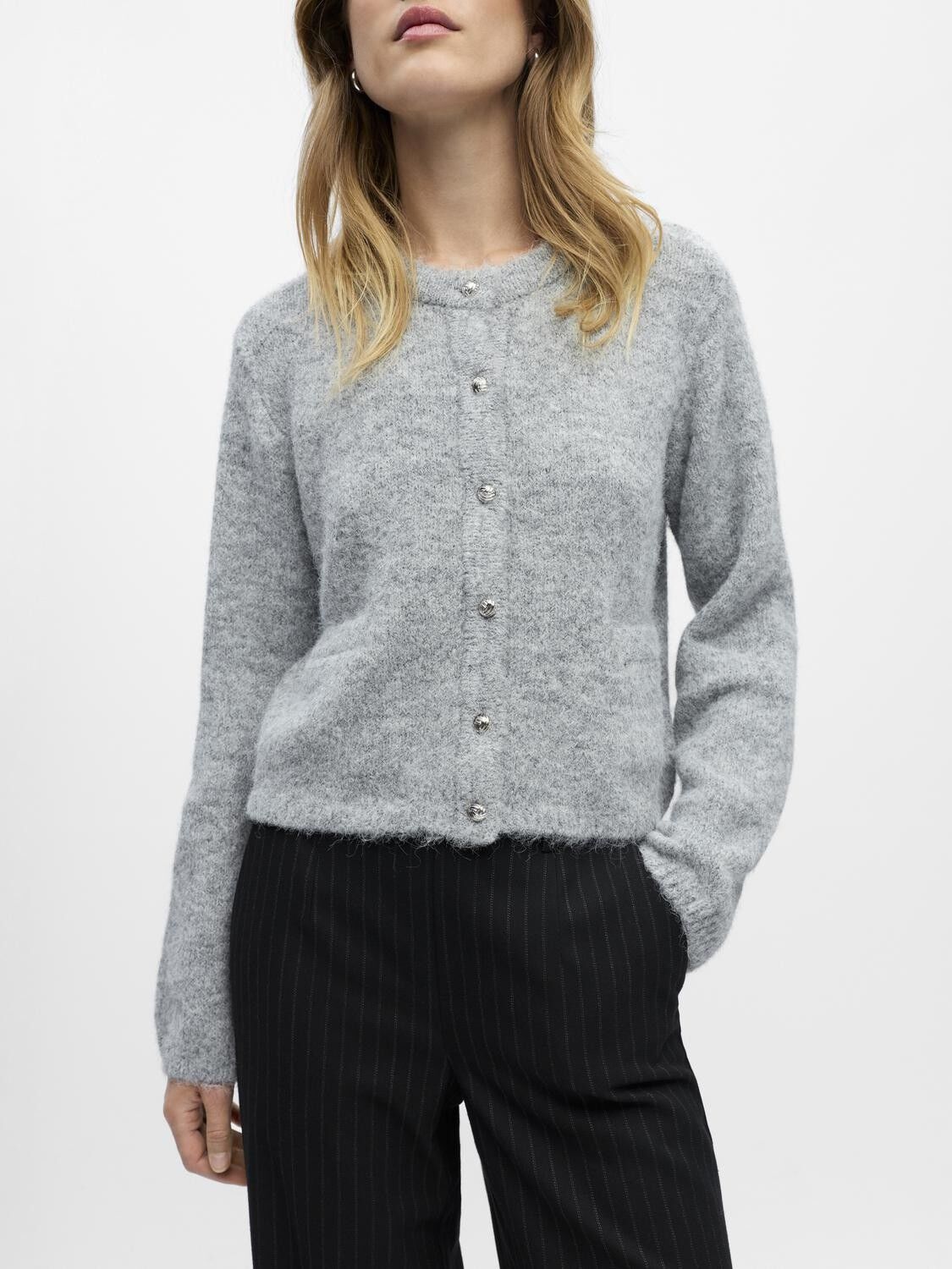 OBJSAGGIA RE L/S KNIT CARDIGAN NOOS