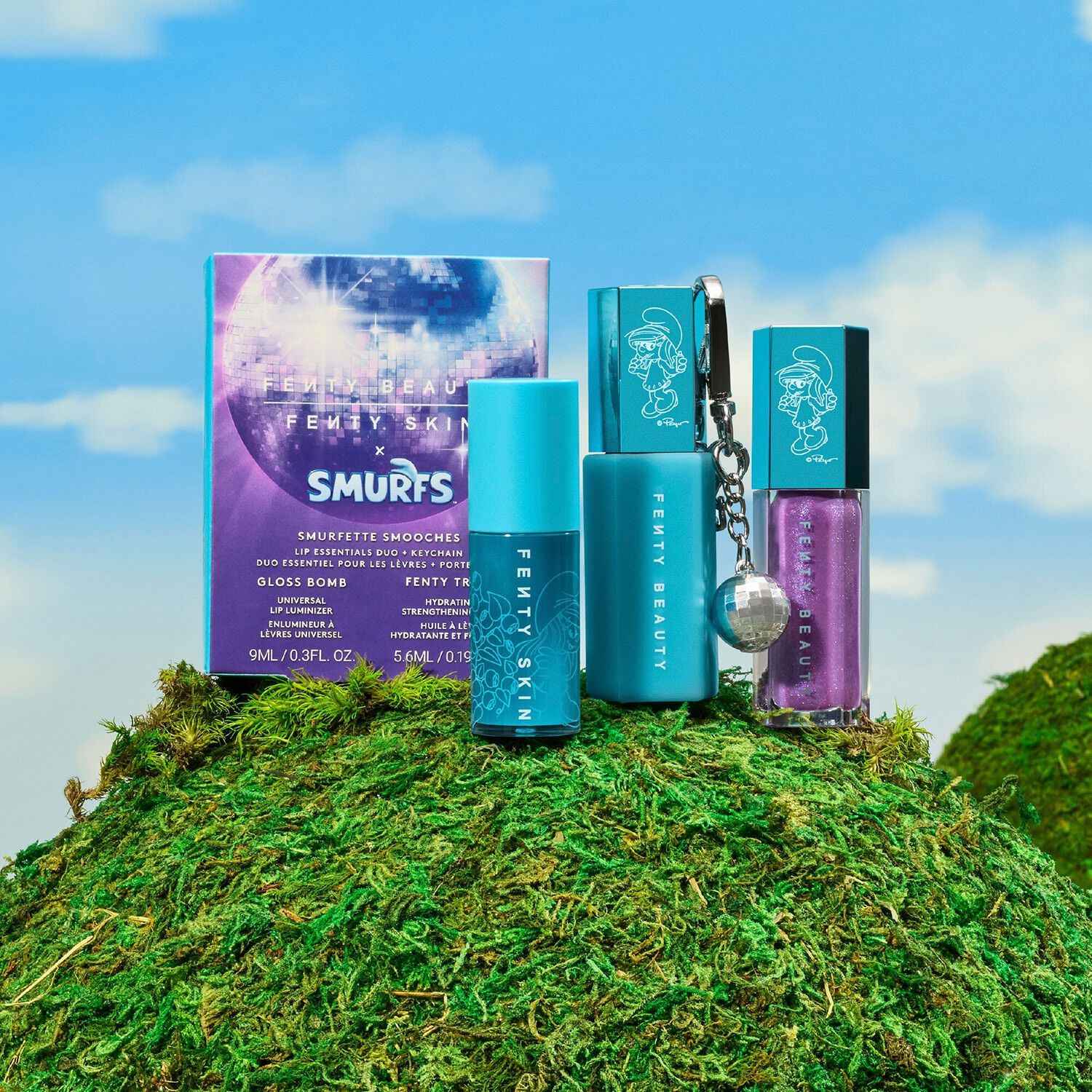 Smurfette Smooches - Essential Lip Duo + nyckelring