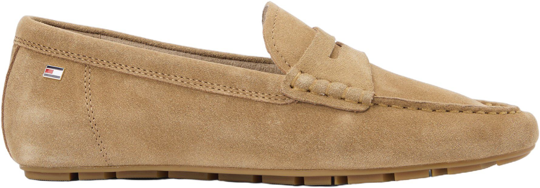 Suede Enamel Flag Driver Shoes