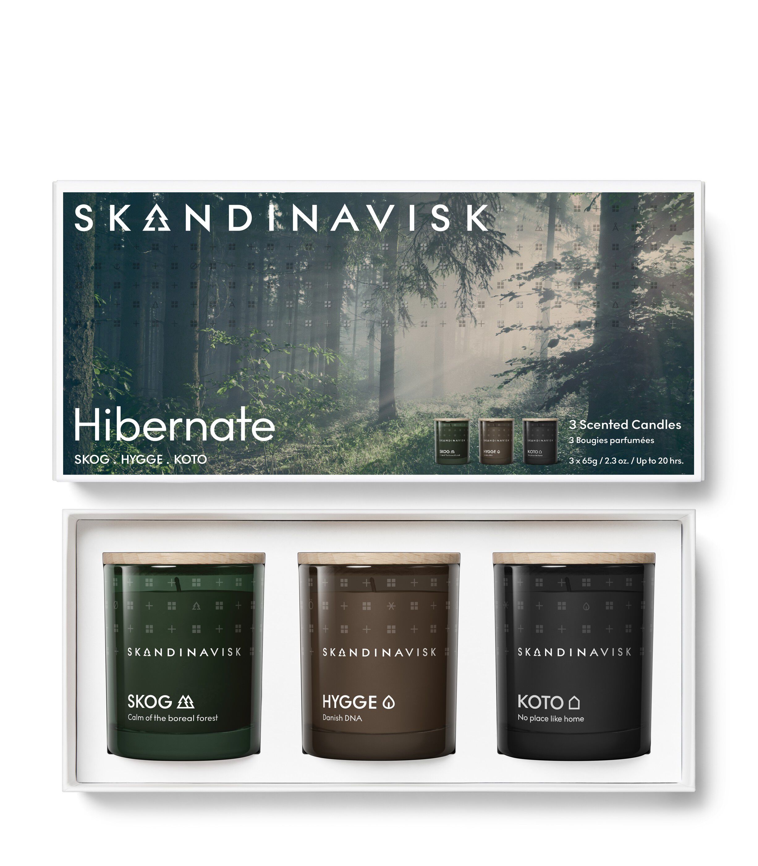 HIBERNATE Mini Candle Giftset 65g x 3