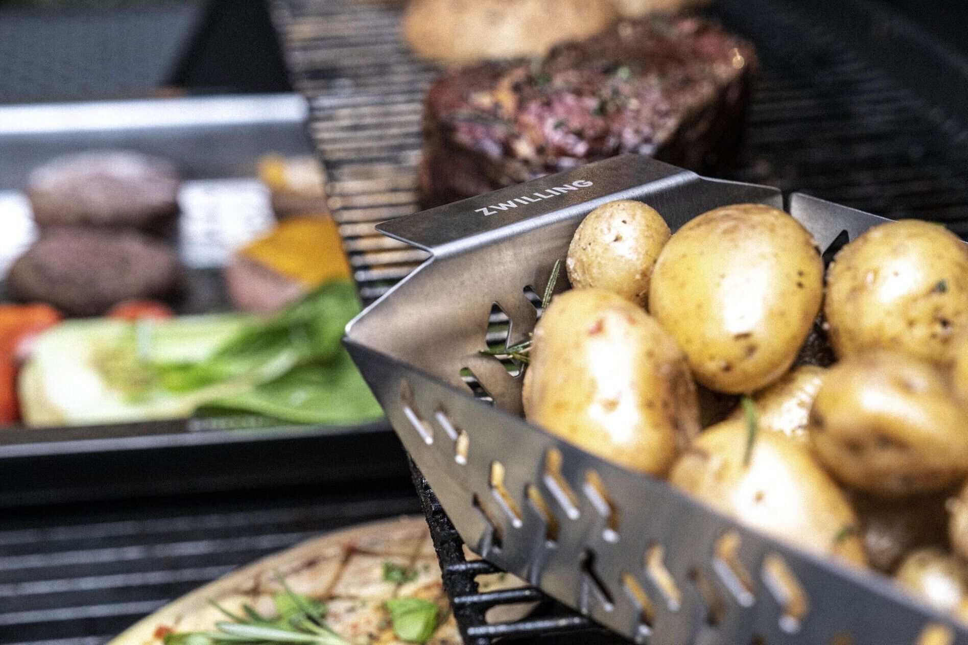 BBQ+ Set med grillkorgar S/M2 Silver