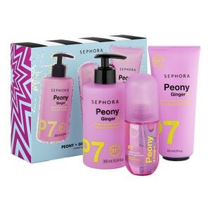 Peony + Ginger Bath & Body Set? - Set med kroppsv&aring;rd