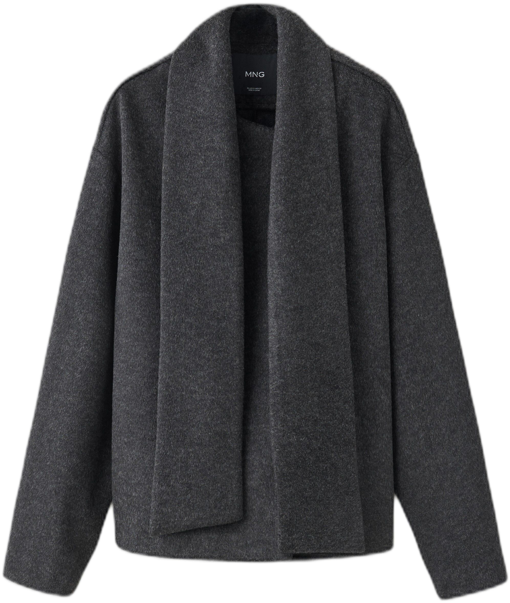 Scarf-collar cloth jacket