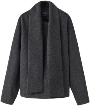 Scarf-collar cloth jacket