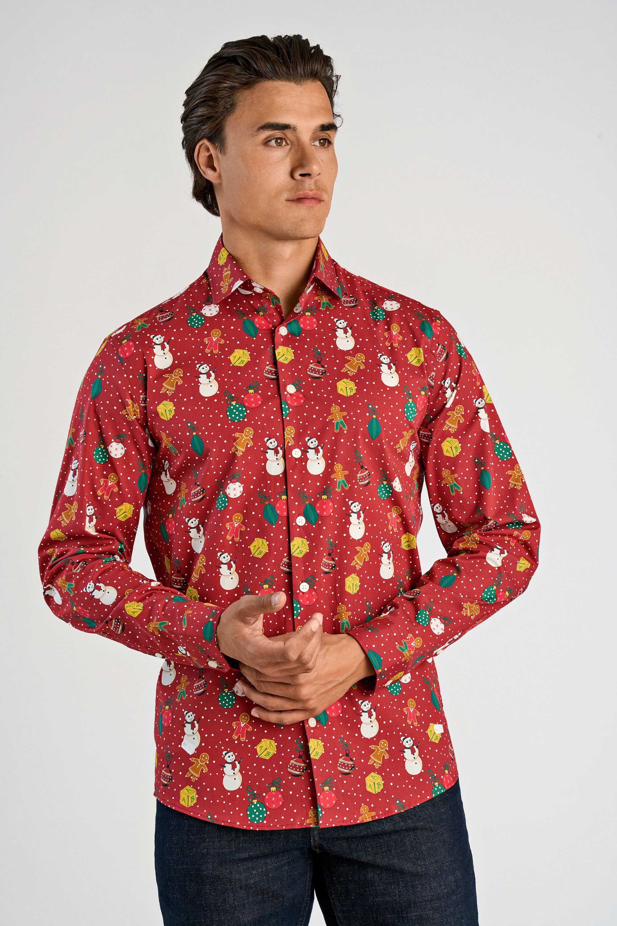 AOP Christmas shirt L/S