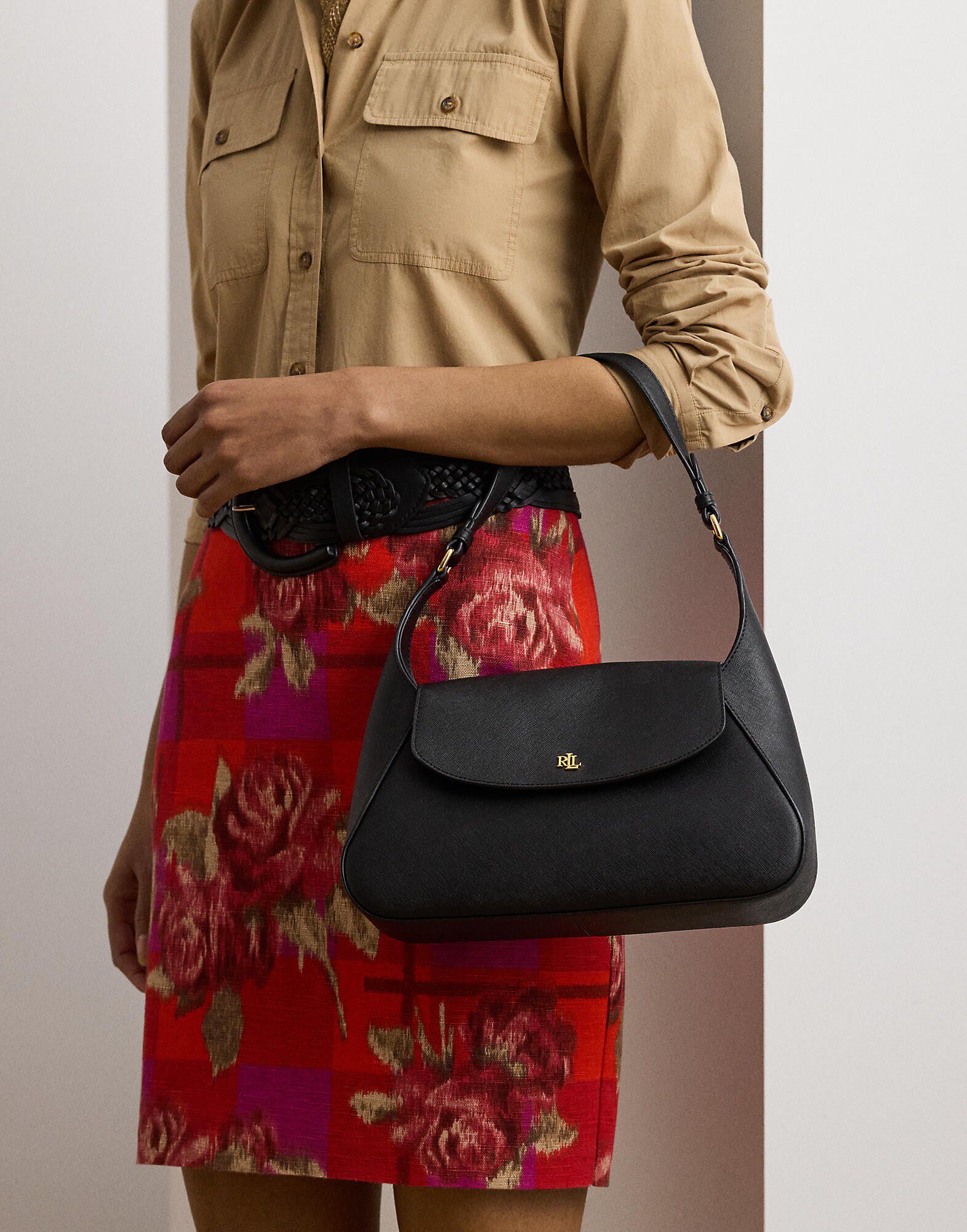 Crosshatch Medium Schylar Shoulder Bag