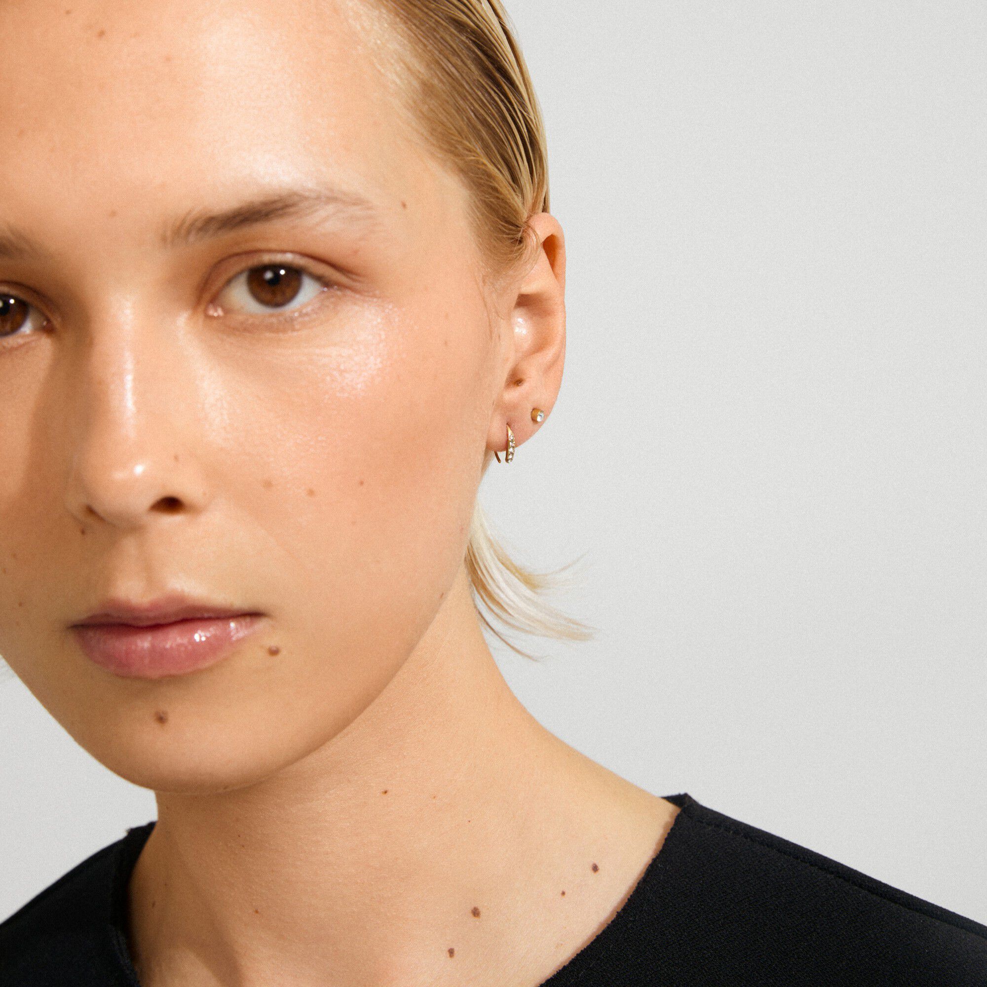 GIONNI &oslash;reringe 2-i-&eacute;t s&aelig;t, guldbelagt