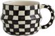 YSIA cup, check - black/ivory