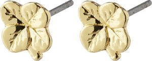 OCTAVIA recycled clover earrings gold-plated