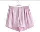 Outline Pyjama Shorts-M/L-Soft pink