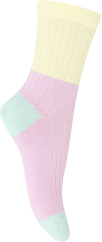 Block colour socks
