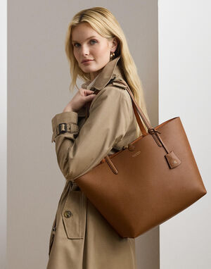 Faux-Leather Reversible Tote