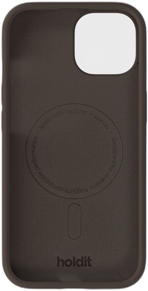 Silicone Case MagSafe Compatible iPhone 15/14 Chocolate