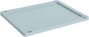HAY Colour Crate Lid Plastic-Medium-Dusty blue