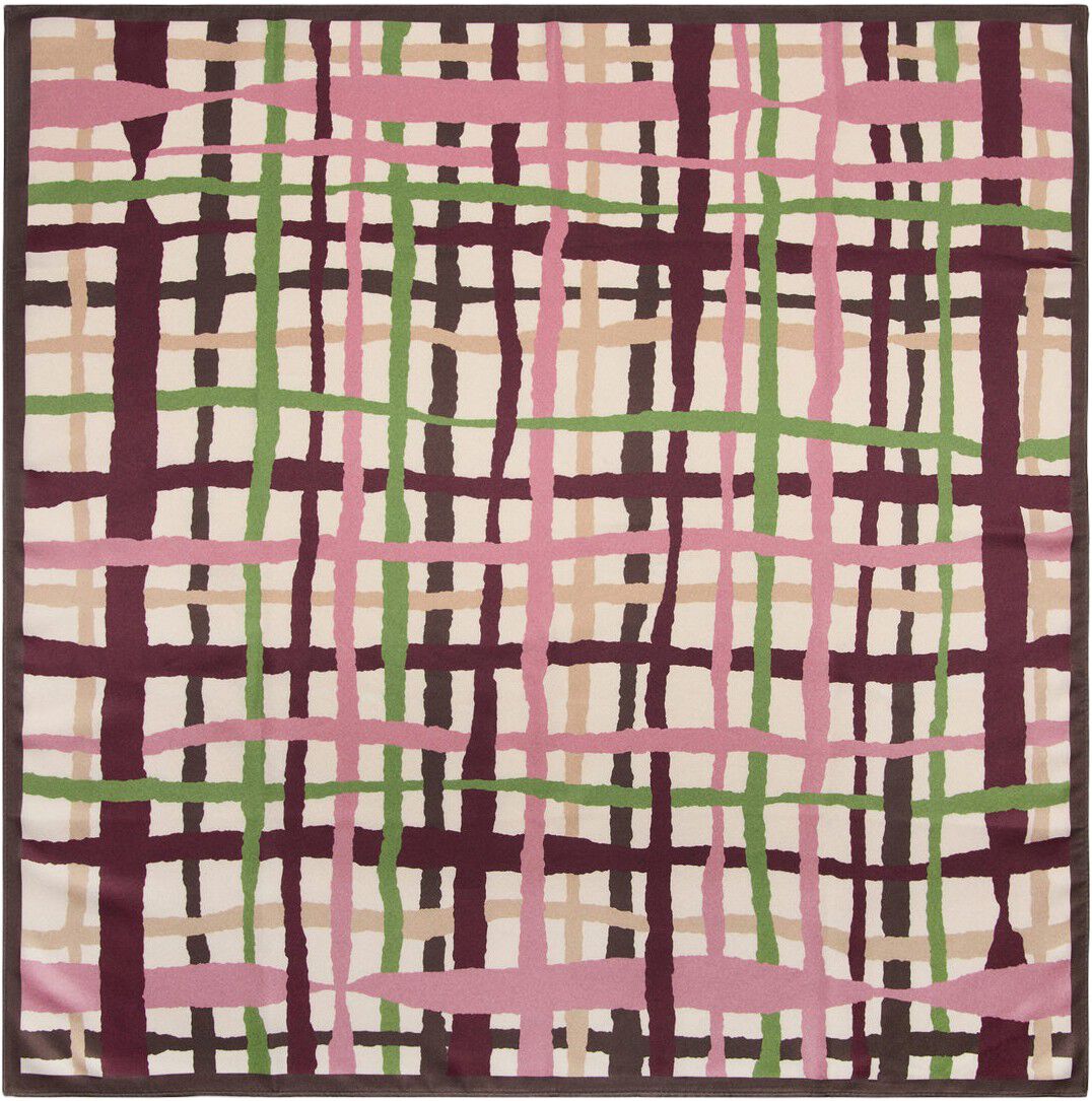 Geometric printed foulard