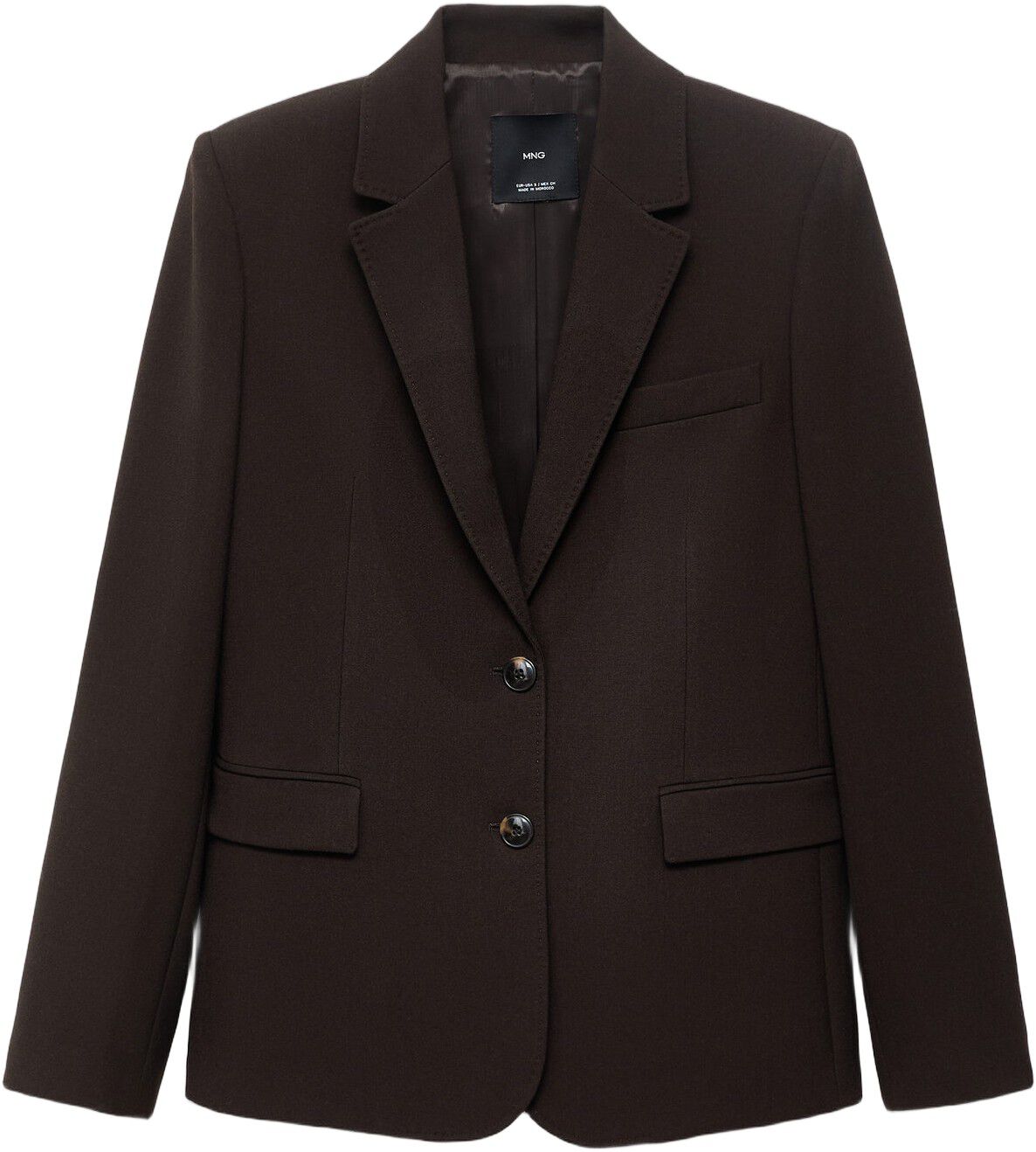 Straight-fit suit jacket